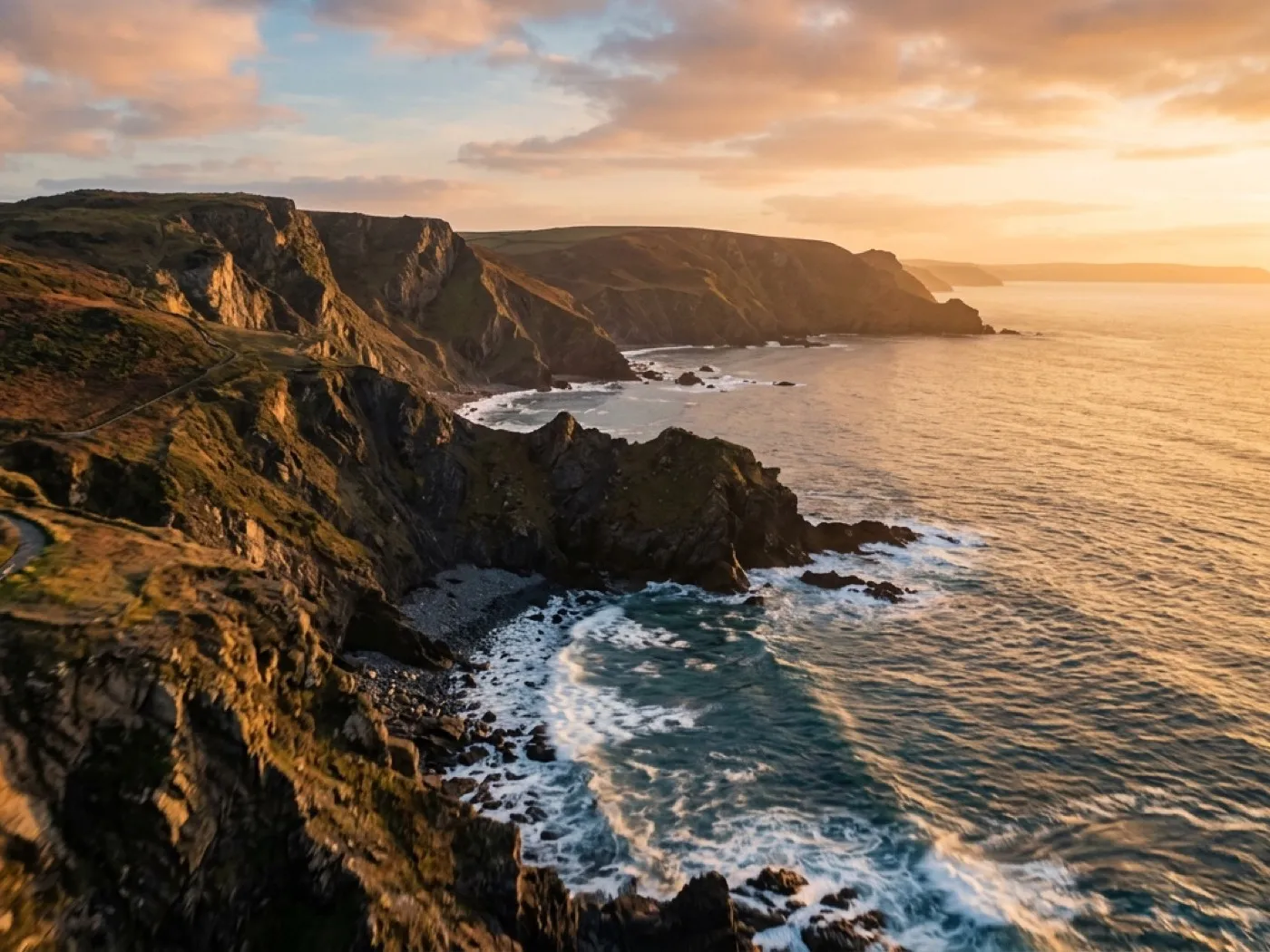 A single frame pulled from 6K aerial video footage of the Devon coastline, showing the resolution held even from a still frame